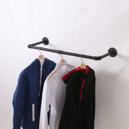 1 X 81Cm Wall Mounted Clothes Rail - thumbnail 3