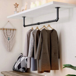 1 X 81Cm Wall Mounted Clothes Rail - thumbnail 5