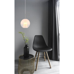 Luminosa Lighting Luminosa Barry 25Cm Dome Pendant Ceiling Light Nickel Matt Ball Opal Glass Shade 1X E27 - thumbnail 5