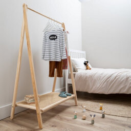 Nöa & Nani Noa & Nani Clothes Rail And Shoe Rack In Natural Rattan Nelly - thumbnail 2