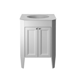 Heritage Winterbourne Matt Mist Grey Freestanding Vanity Unit & Basin Set (W)634mm (H)866mm - thumbnail 2