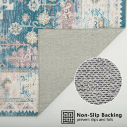 Decoranddecor Rug, Washable Rugs, Kitchen Rugs, Bath Mats, 60X90Cm, Non-Slip, Pet Friendly, Low Pile, Traditional Rug - Soreli - thumbnail 5