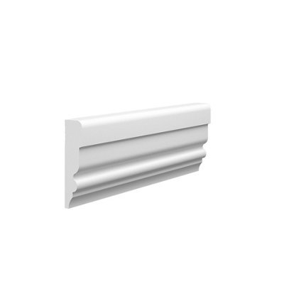 Skirting World Georgian Mdf Dado Rail - 70mm X 25mm X 4200mm, Primed (Pack Of 2)