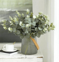 20 Pcs Eucalyptus Leaf Stems Green Artificial Plants For Living Room Wedding Vase Bouquet And Home Decoration - thumbnail 3