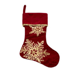 Living And Home 3 Pack Snowflake Embroidered Christmas Stockings Hanging Fireplace Xmas Home Decorations - thumbnail 7