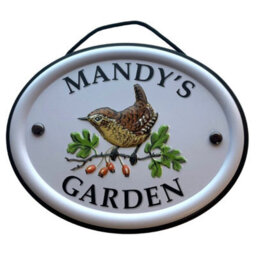 Mulberry Studios Decorative Bird Garden Sign - Mandy's Garden