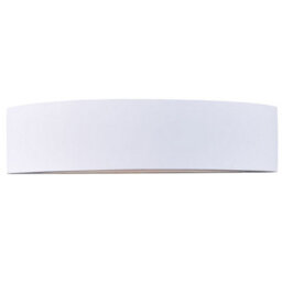 Harper Living Ceramic Full Semi-Circle Wall Light, Up And Down Light White Paintable Finish E14 Socket (No Bulb) - thumbnail 4