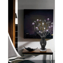 Luminosa Lighting Luminosa (Dh) Nevada Table Lamp 4 Light G4 Black/purple/crystal, Not Led/cfl Compatible - thumbnail 3