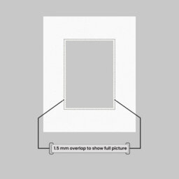 Ak Frames 8X6 White Picture Mounts To Fit 5X3 Aperture Size - Mount Board Only (No Frame Included) - thumbnail 4