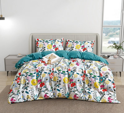 Groundlevel Aria Floral Easycare Printed Duvet Set