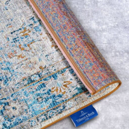 The Rugs Villeroy & Boch 1767 Indoor Outdoor Rug - Flat Woven Durable Polyester In Blue - thumbnail 4