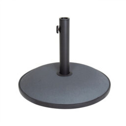 Charles Bentley 15Kg Round Concrete Parasol Base Umbrella Stand In Grey - thumbnail 4