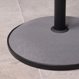 Charles Bentley 15Kg Round Concrete Parasol Base Umbrella Stand In Grey - thumbnail 3