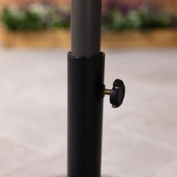 Charles Bentley 15Kg Round Concrete Parasol Base Umbrella Stand In Grey - thumbnail 2