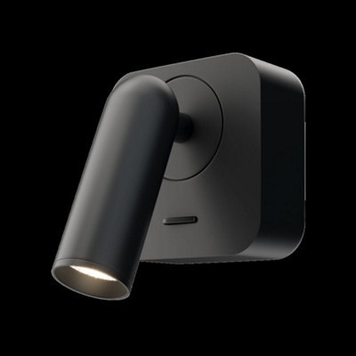 Luminosa Lighting Luminosa Technical Mirax Integrated Led Black Reading Wall Lamp