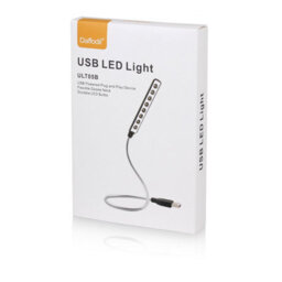 Usb Powered Led Lamp Light With Flexible Gooseneck For Keyboard, Desk, Or Reading - August Lec101B - thumbnail 7