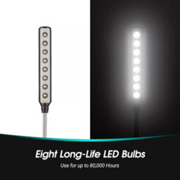 Usb Powered Led Lamp Light With Flexible Gooseneck For Keyboard, Desk, Or Reading - August Lec101B - thumbnail 3