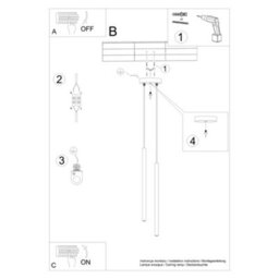Sollux Lighting Pastelo Steel Brown 2 Lights Modern Pendant Lamps - thumbnail 6