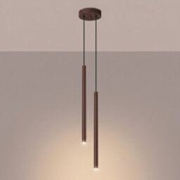 Sollux Lighting Pastelo Steel Brown 2 Lights Modern Pendant Lamps - thumbnail 3