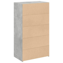 Berkfield Highboard Concrete Grey 70X41X124 Cm Engineered Wood - thumbnail 6