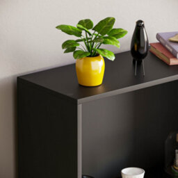 Lassic Vida Designs Cambridge Black 3 Tier Medium Bookcase Freestanding Shelving Unit (H)1080mm (W)600mm (D)240mm - thumbnail 4