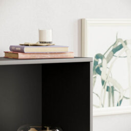 Lassic Vida Designs Cambridge Black 3 Tier Medium Bookcase Freestanding Shelving Unit (H)1080mm (W)600mm (D)240mm - thumbnail 3