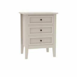 Melody Maison Pair Of 3 Drawer Bedside Table - Rowley Pale Cream Range - thumbnail 6