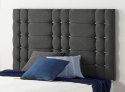 Somnior Beds Somnior  5Ft Bliss King 32 Inches Tweed Charcoal Headboard With Wooden Struts