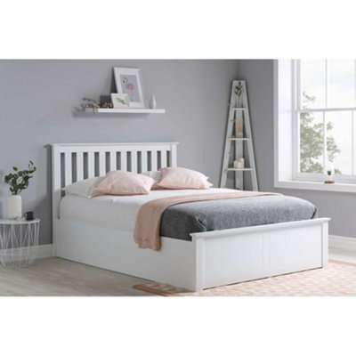 Birlea Phoenix Small Double Ottoman Bed White - image 1
