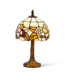 Lighting Supermarket Lily Small Tiffany Style Stained Glass Traditional Table Lamp - thumbnail 2