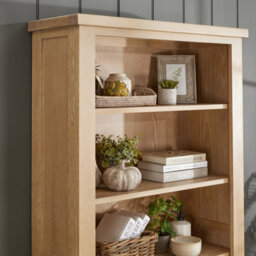 The Furniture Market Cheshire Whitewash Oak Large Tall Bookcase - thumbnail 3