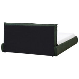 Beliani Bed Fabric Vinay 160 X 200 Cm (Eu King Size) Dark Green - thumbnail 6