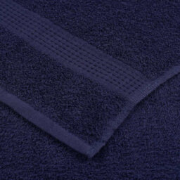 Berkfield 6 Piece Towel Set Navy Blue 360 Gsm 100% Cotton - thumbnail 6