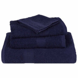Berkfield 6 Piece Towel Set Navy Blue 360 Gsm 100% Cotton - thumbnail 4