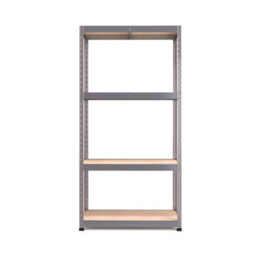 Rb Boss Garage Shelving Unit 4 Shelf Mdf Galvanised Steel (H)1800mm (W)900mm (D)400mm - thumbnail 2