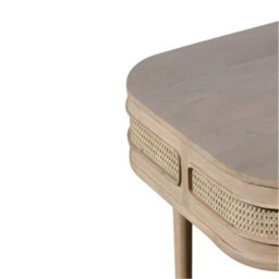 Wyld Haus Chicago Cane And Carved Mango Wood 6-Seater Dining Table - thumbnail 6