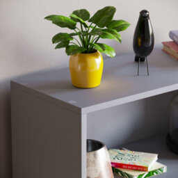 Lassic Vida Designs Cambridge Grey 3 Tier Low Bookcase Freestanding Shelving Unit (H)750mm (W)600mm (D)240mm - thumbnail 4
