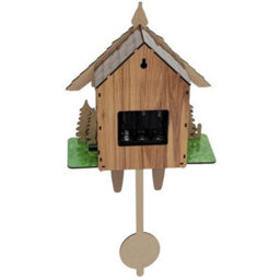 Vintage Wooden Cuckoo Wall Clock Chiming Black Forest - thumbnail 6