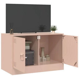 Berkfield Sturdy Tv Cabinet Pink 67X39X44 Cm Steel - thumbnail 3