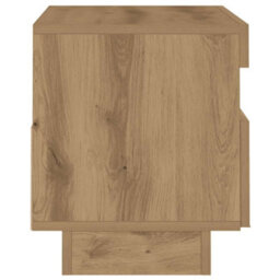 Berkfield Modern Tv Cabinet With Led Lights Artisian Oak 80X35X40 Cm Engineered Wood - thumbnail 7