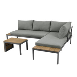 More4Homes Tampa Garden Corner Sofa Outdoor Sofa Set With Table (Grey) - thumbnail 4