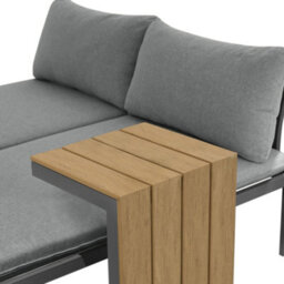 More4Homes Tampa Garden Corner Sofa Outdoor Sofa Set With Table (Grey) - thumbnail 7