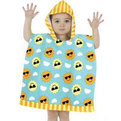 Home & Living Childrens/kids Shell Hooded Towel Blue/white/yellow (1.5-3 Years) - image 1