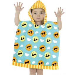 Home & Living Childrens/kids Shell Hooded Towel Blue/white/yellow (1.5-3 Years)