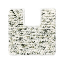 Allure Bath Fashions Marl Chunky Bobble Pedestal Toilet Mat Non Slip - Green - thumbnail 1