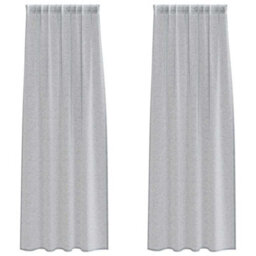 Berkfield Curtains With Curtains 2 Pcs Dark Gray Polyester - thumbnail 2