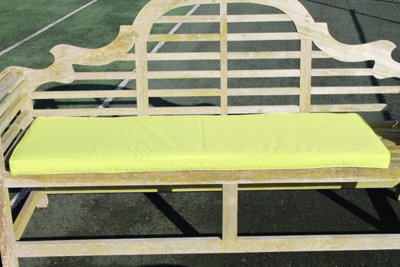 Garden Market Place Garden Furniture Cushion- Cushion For 3 Seater Swing Seat Or Large Garden Bench- Lime Green - image 1