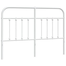 Berkfield Metal Headboard White 135 Cm - thumbnail 2