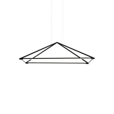 Luminosa Lighting Luminosa Tubs Led Decorative Ceiling Pendant Matt Black 120Cm 5200Lm 3000K