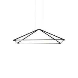 Luminosa Lighting Luminosa Tubs Led Decorative Ceiling Pendant Matt Black 120Cm 5200Lm 3000K - Special Offer